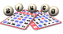 animated image of BINGO balls and cards