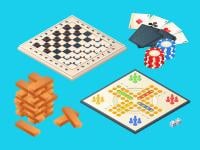 clipart of game boards and playing pieces